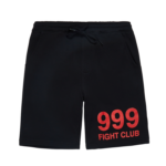 999 Club Juice Wrld Fight Shorts Black
